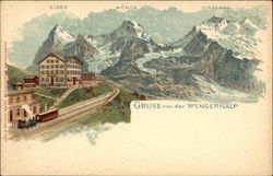 Greetings from the Wengernalp Wengen, Switzerland Postcard Postcard