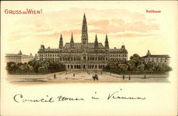 Rathhaus Vienna, Austria Postcard Postcard