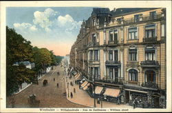 Wilhelmstrasse Wiesbaden, Germany Postcard Postcard