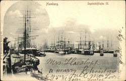 Segelschiffhafen II Hamburg, Germany Postcard Postcard