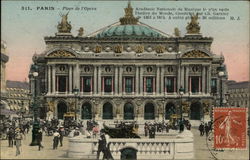 Opera House Paris, France Postcard Postcard