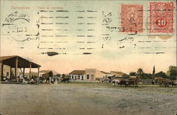 CEnception. Plaza de Corretos. Paraguay South America Postcard Postcard