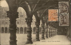 La Premiere Cour du Palais Liege, Belgium Benelux Countries Postcard Postcard