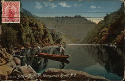 Below Pipiriki, Wanganui River New Zealand Postcard Postcard