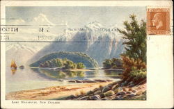 Painting of Lake Manapouri Postcard