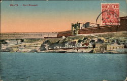 Fort Ricasoli Malta Postcard Postcard