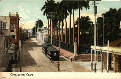 Trolley on Camino del Cerro Postcard