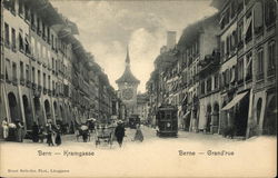 Photo of Kramgasse street in Bern Switzerland Postcard Postcard