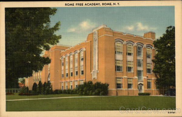 Rome Free Academy New York Postcard