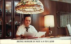 Being Mayor is not a 9 to 5 Job Postcard