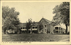 Old Folks Home and Grounds Liberty, MO Postcard Postcard Postcard