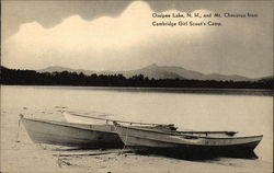 Lake and Mt. Chocorua from Cambridge Girl Scout's Camp Postcard