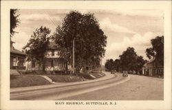 Main Highway Buttzville, NJ Postcard Postcard Postcard