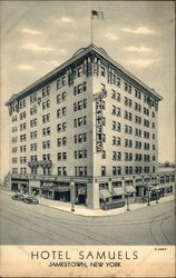 View of Hotel Samuels Jamestown, NY Postcard Postcard Postcard