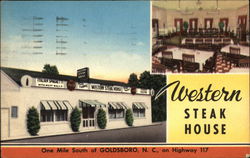 Western Steak House Postcard