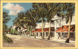 A View of Worth Avenue Palm Beach, FL Postcard Postcard Postcard