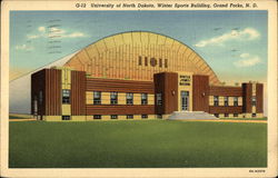 University of North Dakota, Winter Sports Building Grand Forks, ND Postcard Postcard Postcard