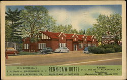 Penn-Daw Hotel Alexandria, VA Postcard Postcard Postcard