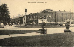 View of Traffic Circle Washington, NJ Postcard Postcard Postcard