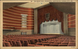 The Music Hall, Municipal Auditorium Kansas City, MO Postcard Postcard Postcard