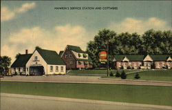 Hawkins Service Station and Cottages Baltimore, MD Postcard Postcard Postcard