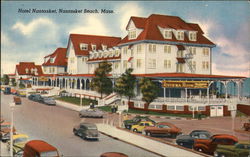 Street View of Hotel Nantasket Nantasket Beach, MA Postcard Postcard Postcard