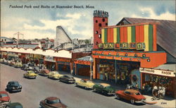 Funland Park and Rialto Nantasket Beach, MA Postcard Postcard Postcard