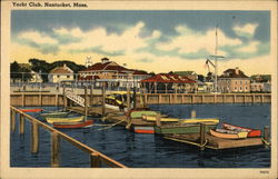 Water View of Yacht Club Nantucket, MA Postcard Postcard Postcard