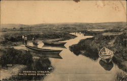 Scenic View of Herring Stream, East White Horse Beach Postcard