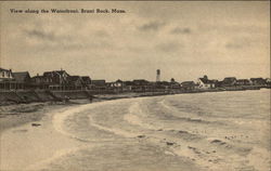 View along the Waterfront Brant Rock, MA Postcard Postcard Postcard