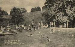 The Swimming Pool--Jug End Barn--South Egremont, Mass Massachusetts Postcard Postcard Postcard