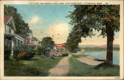 Cottages and Breezy Knoll Inn on Lake Pontoosuc Postcard