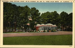 Southern Pines Cottage Court Florence, SC Postcard Postcard Postcard