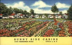 Sunny Side Cabins Utica, NY Postcard Postcard Postcard