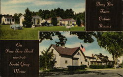 Busy Bee Farm, Cabins and Rooms South Gray, ME Postcard Postcard Postcard