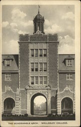 The Quadrangle Arch, Wellesley College Postcard