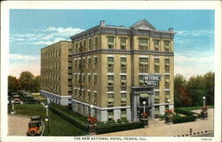 The New National Hotel Postcard