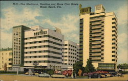 The Shelborne, Nautilus and Shore Club Hotels Miami Beach, FL Postcard Postcard Postcard