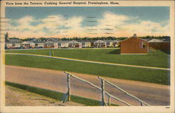 View from Terrace, Cushing General Hospital Postcard