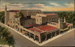 Shrine Mosque and Fox Theatre Atlanta, GA Postcard Postcard Postcard