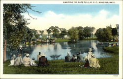 Awaiting the Rope Pull, MSC Amherst, MA Postcard Postcard Postcard