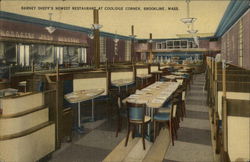 Barney Sheff's Restaurant, Coolidge Corner Brookline, MA Postcard Postcard Postcard