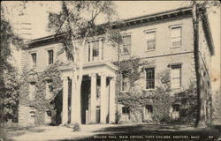 Tufts College - Ballou Hall, Main Offices Medford, MA Postcard Postcard Postcard