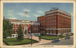 Public Library and YMCA Postcard