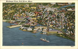 Birdseye View of Water and Shoreline Postcard