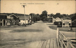 View of Sea Street Humarock, MA Postcard Postcard Postcard