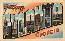 Greetings from Atlanta Postcard