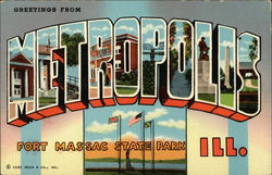 Greetings from Metropolis Illinois Postcard Postcard Postcard