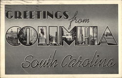 Greetings from Columbia, South Carolina Postcard