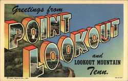 Greetings from Point Lookout and Lookout Mountain Postcard